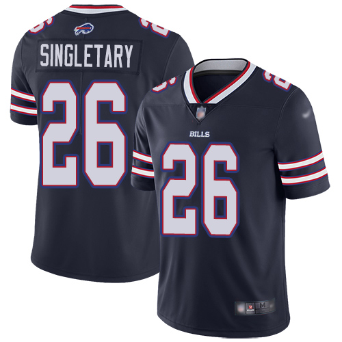 Men Buffalo Bills #26 Devin Singletary Limited Navy Blue Inverted Legend NFL Jersey->youth nfl jersey->Youth Jersey